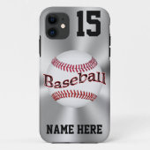 Aangepaste iPhone 5S Baseball Hoesjes NAAM, NUMMER (Achterkant)