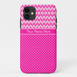 Aangepaste iPhone 5s-draagtas: Snoep roze en wit Case-Mate iPhone Case