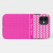 Aangepaste iPhone 5s-draagtas: Snoep roze en wit Case-Mate iPhone Case (Achterkant (horizontaal))