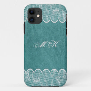 Aangepaste iPhone 6/6s Hoesje kant in Blauwgroen e