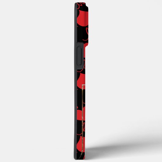 Aangepaste iPhone Case | Hartvormig LOVE Design (Achterkant / Rechts)