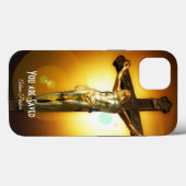 Aangepaste iPhone Case Jesus Cross (Achterkant (horizontaal))