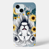 Aangepaste iPhone Case, Zonnebloemen Magische Leeu Case-Mate iPhone Case (Achterkant)
