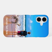 Aangepaste iPhone-draagtas met foto's en tekst iPhone 16 Hoesje (Achterkant horizontaal)