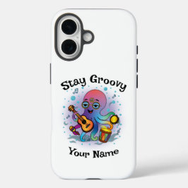 Aangepaste iPhone Hoesje | Retro Octopus | Naam & 