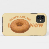 Aangepaste iPhone-Humor donut Case-Mate iPhone Case (Achterkant (horizontaal))