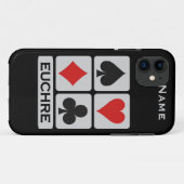 Aangepaste iPhone voor Euchre Player 5-Hoesje-Mate Case-Mate iPhone Case (Achterkant (horizontaal))