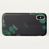 Aangepaste iPhone X-hoesje in eenvoudig bladontwer Case-Mate iPhone Case (Achterkant (horizontaal))