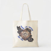 Aangepaste Iraanse Bulk Gifts voor Medewerkers Gra Tote Bag (Voorkant)