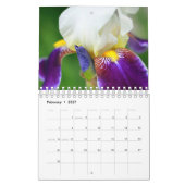 Aangepaste Iris Bloemenkalender | bewerkbaar jaar Kalender (Feb 2027)