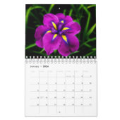 Aangepaste Iris Bloemenkalender | bewerkbaar jaar Kalender (Jan 2026)