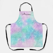 Aangepaste iriserende naam Kitchen Apron Schort (Voorkant)