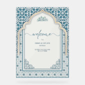 Aangepaste islamitische bruiloft welkom acryl bord (Voorkant)