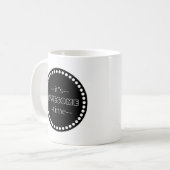 Aangepaste IT is Geweldige tijd zwart-wit Koffiemok (Voorkant links)