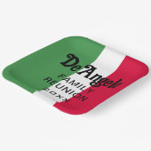 Aangepaste Italiaanse Achternaam Naam Reünie Papieren Bordje (Gebogen)