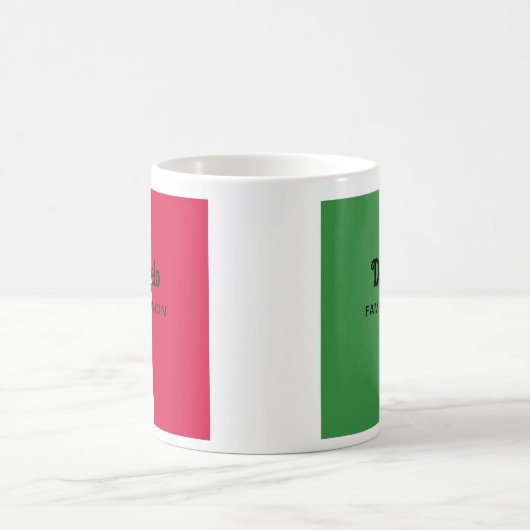 Aangepaste Italiaanse achternaam Reunion Koffiemok (Center)