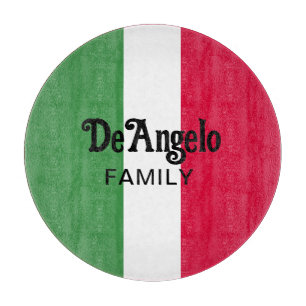 Aangepaste Italiaanse familienaam Naam Reünie Snijplank