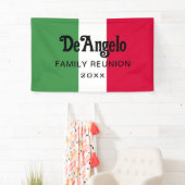 Aangepaste Italiaanse familienaam reünie Spandoek (Insitu)