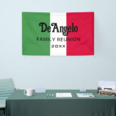 Aangepaste Italiaanse familienaam reünie Spandoek (Beurs)