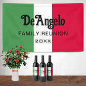 Aangepaste Italiaanse familiereünie Wijn Etiket