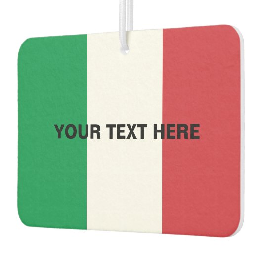 Aangepaste Italiaanse vlag auto luchtverfrisser (Links)
