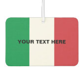 Aangepaste Italiaanse vlag auto luchtverfrisser (Voorkant)