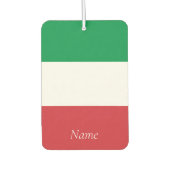 Aangepaste Italiaanse vlag Italiaanse vlag Luchtverfrisser (Voorkant)