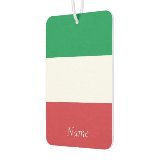 Aangepaste Italiaanse vlag Italiaanse vlag Luchtverfrisser (Links)