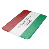 Aangepaste Italiaanse vlag kleuren achternaam naam Badmat (Gekanteld)