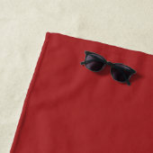 Aangepaste Italiaanse vlag kleuren achternaam naam Strandlaken (In situ)