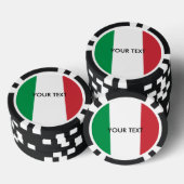 Aangepaste Italiaanse vlag poker chips voor Italië (Opstapeling)