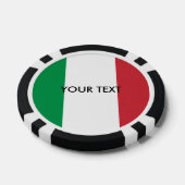 Aangepaste Italiaanse vlag poker chips voor Italië (Enkel)