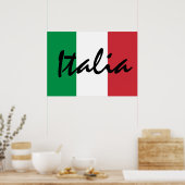 Aangepaste Italiaanse vlag Poster (Keuken)