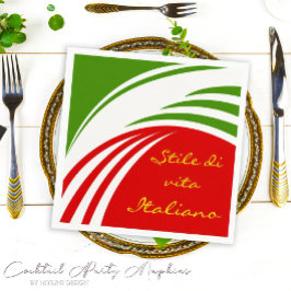 Aangepaste Italiaanse vlag Servet