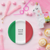 Aangepaste Italiaanse vlag van Italiaanse borden v Papieren Bordje (Feest)