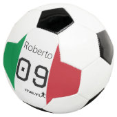 Aangepaste Italiaanse voetbal nationale vlag kleur (Drie kwart)