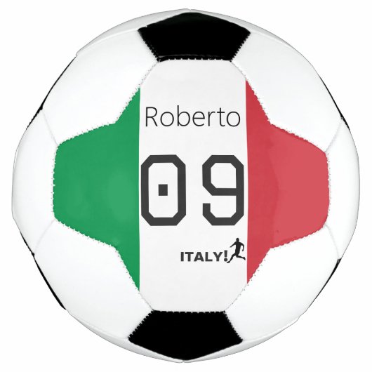 Aangepaste Italiaanse voetbal nationale vlag kleur (Voorkant)