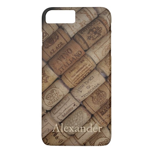 Aangepaste Italiaanse wijnkurken Case-Mate iPhone Case (Achterkant)