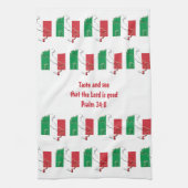 Aangepaste ITALIË keukenhanddoek (Verticaal)