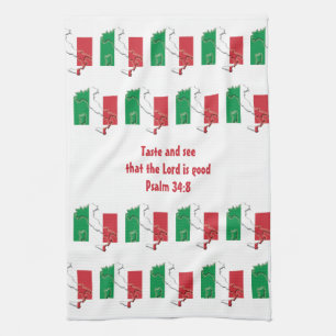 Aangepaste ITALIË keukenhanddoek