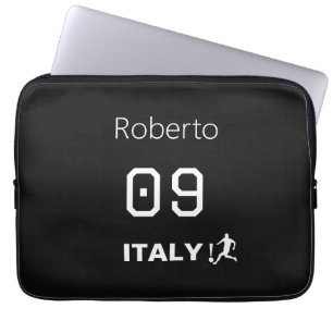 Aangepaste Italië Nationaal Voetbal Professioneel Laptop Sleeve