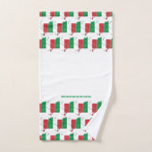 Aangepaste ITALIË VLAG Bad Handdoek (Handdoek)