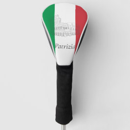 Aangepaste Italië Vlag Italiaanse Vlag Colosseum R Golfheadcover
