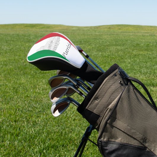 Aangepaste Italië Vlag Italiaanse Vlag Colosseum R Golfheadcover (Insitu)