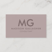 Aangepaste Ivoor Roze Paarse Grijs Professional Visitekaartje (Voorkant)