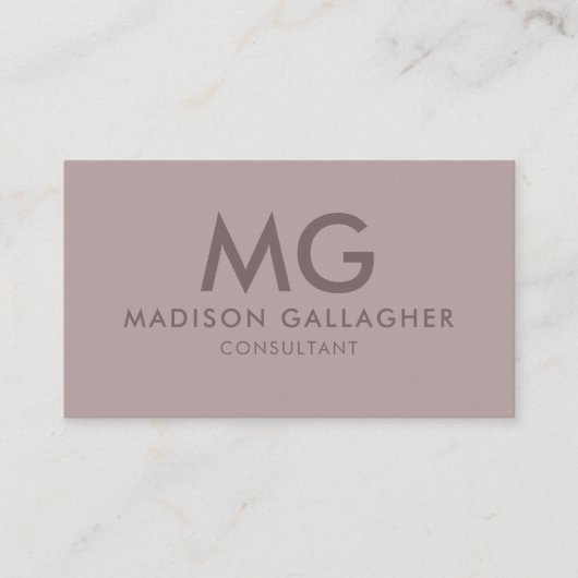 Aangepaste Ivoor Roze Paarse Grijs Professional Visitekaartje (Voorkant)