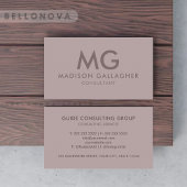 Aangepaste Ivoor Roze Paarse Grijs Professional Visitekaartje