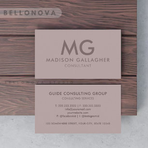 Aangepaste Ivoor Roze Paarse Grijs Professional Visitekaartje