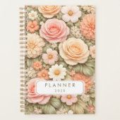 Aangepaste jaar bloem planner (Voorkant)