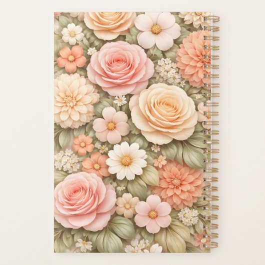 Aangepaste jaar bloem planner (Achterkant)